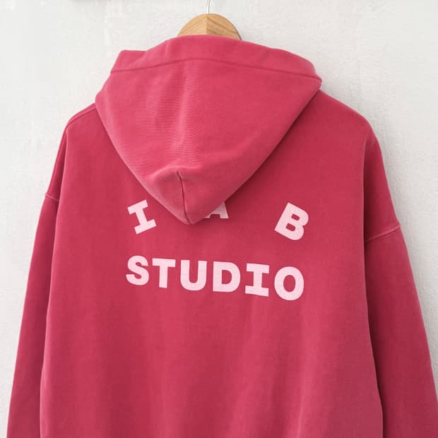 아이앱스튜디오 피그먼트 핑크 후드
