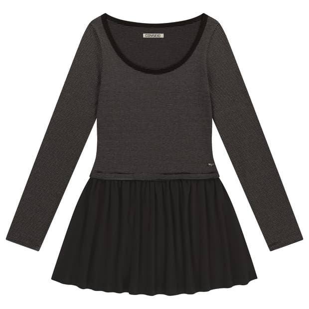 코이세이오 COY STRIPE DRESS BROWN 원피스 드레스
