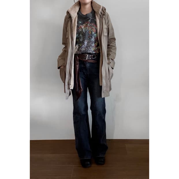 Military Fur Trimming Jacket