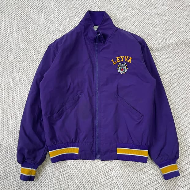 8~90s usa 디롱 talon지퍼 Leyva 불독팀 자켓 J03104