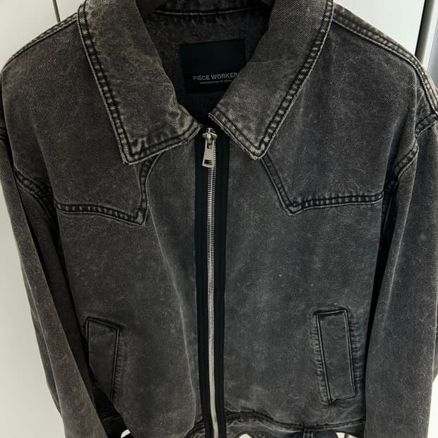 피스워커 웨스턴 벨트 자켓 블랙