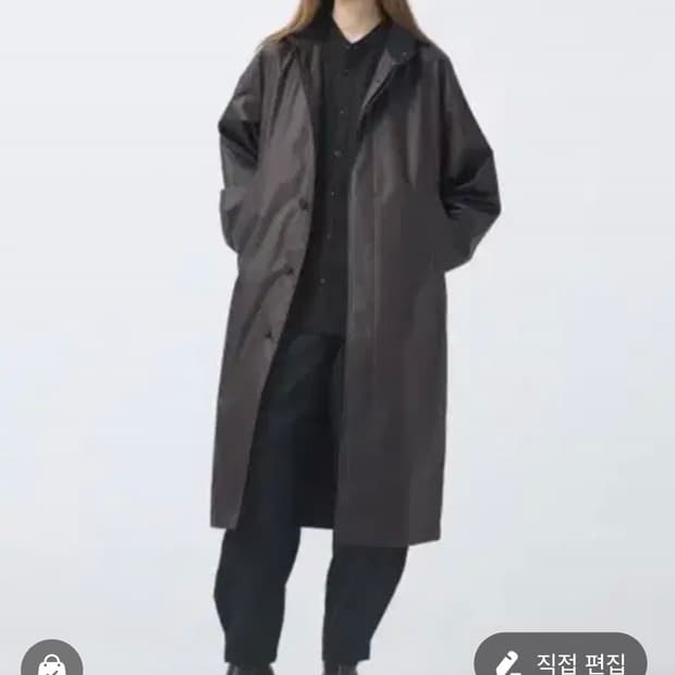 유니클로 르메르 코팅 롱코트 S