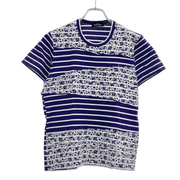 OS)tricot COMME des GARÇONS 래이스 스트라이 티셔츠