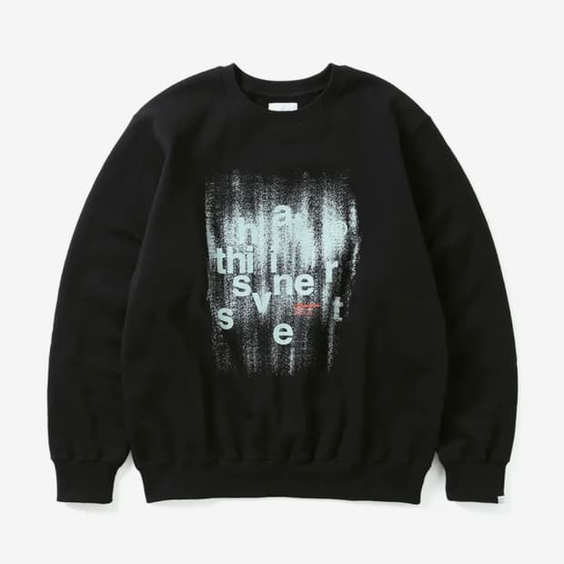 디스이즈네버댓 BrushedPaintCrewneckBlack 맨투맨