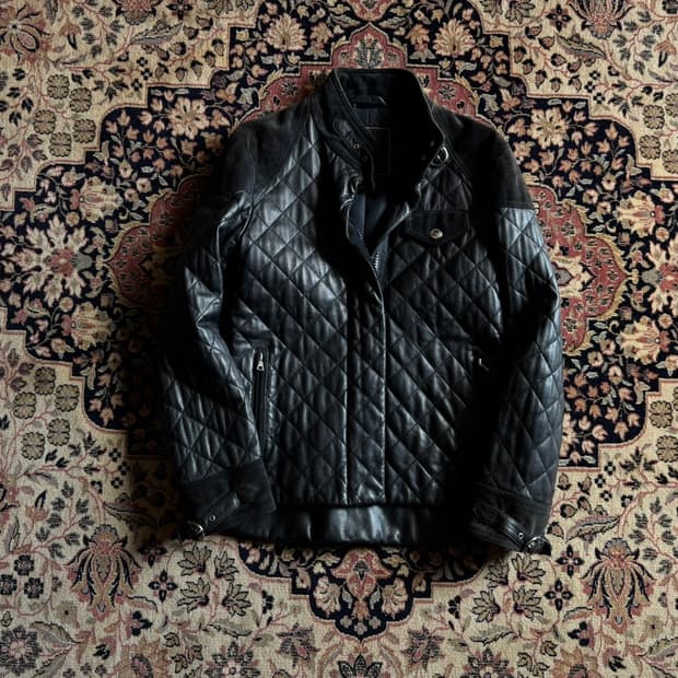 코치 램스킨 스웨이드 레더 아웃도어 자켓 55~66