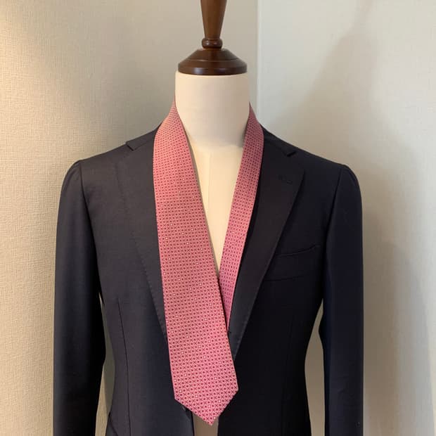 불가리(BVLGARI) 명품 자카드 100실크 슬림넥타이 A+등급