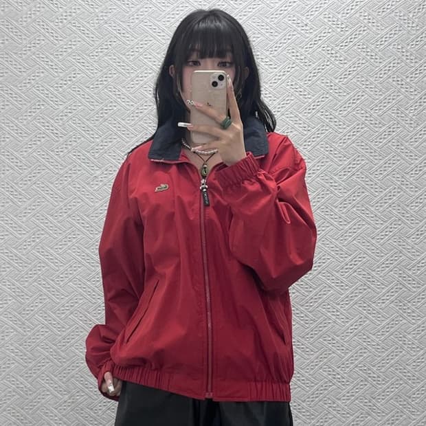라코스테 서광 레트로 00's 바람막이 워크 자켓 105 C11415