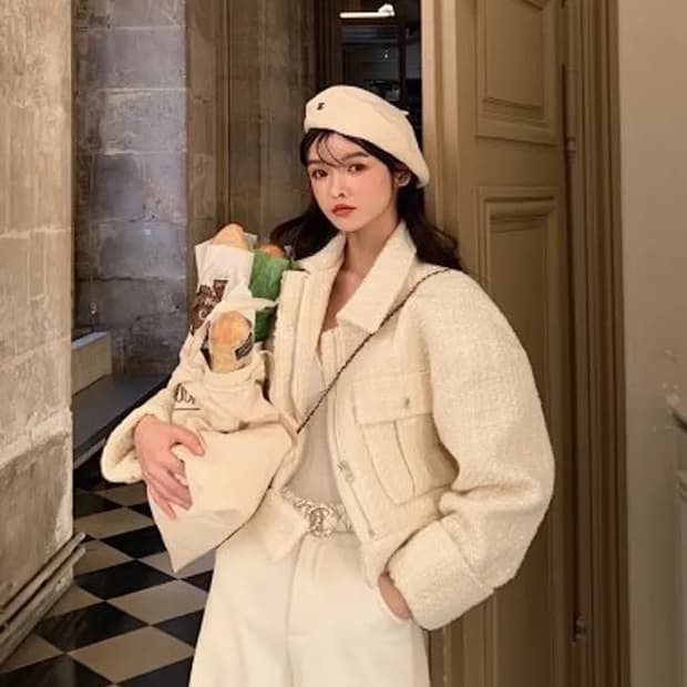 서쿠키 마리우스 트위드 점퍼