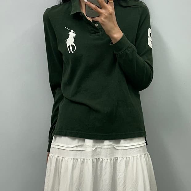 폴로 랄프로렌 빅포니 그린 긴팔 카라티