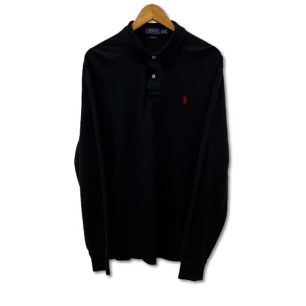 폴로 랄프로렌 클래식 핏 블랙 카라 셔츠