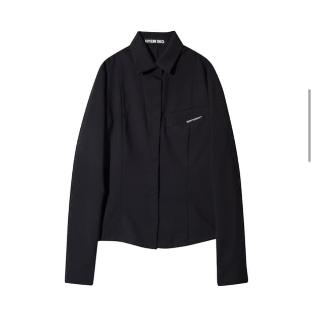 hyein seo 혜인서 슬림 울 셔츠
