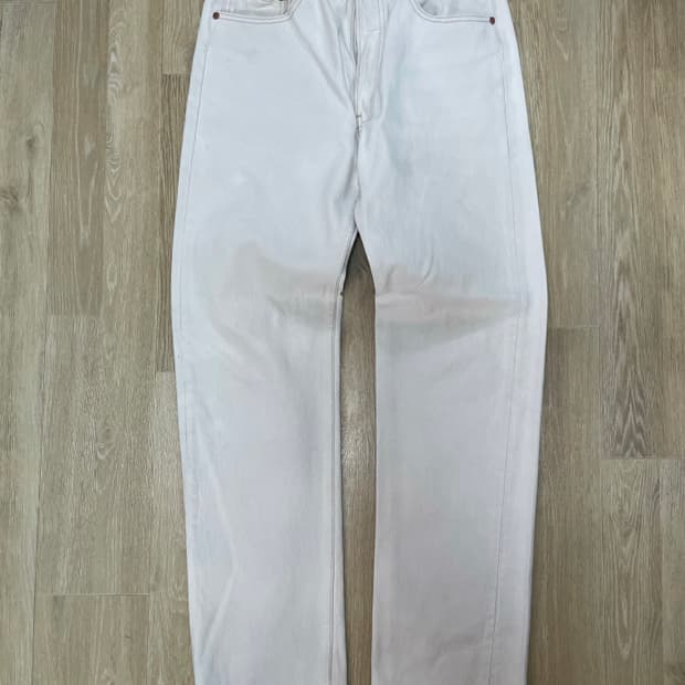 80's levis white denim