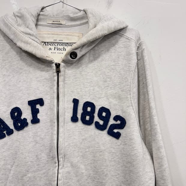 아베크롬비 앤 피치 1892 머슬핏 헤비코튼 후드집업