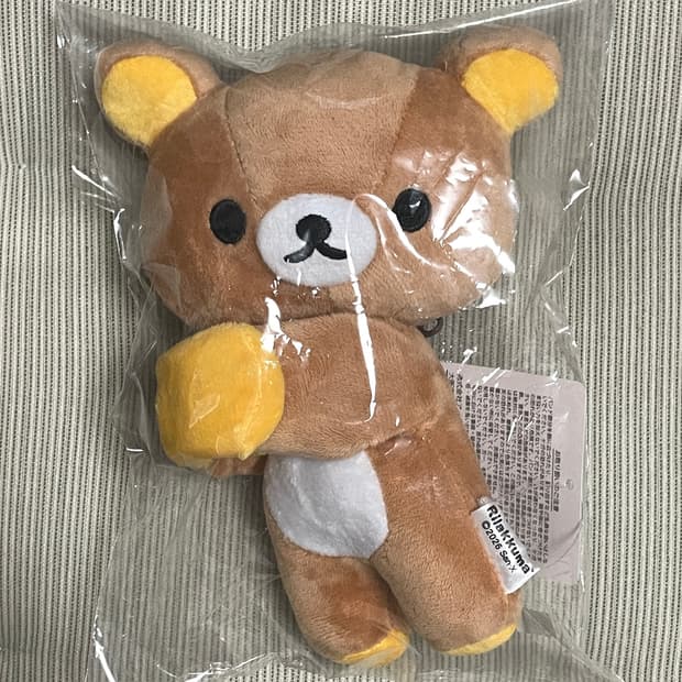 산엑스 귯토 리락쿠마 마스코트 인형 키링
