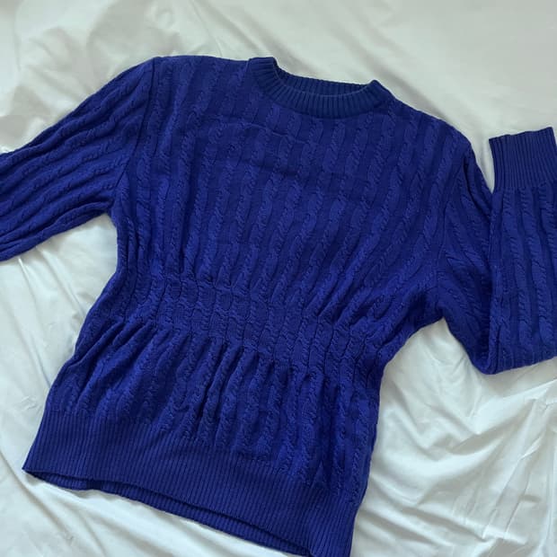 셀린느 정품 보라 니트