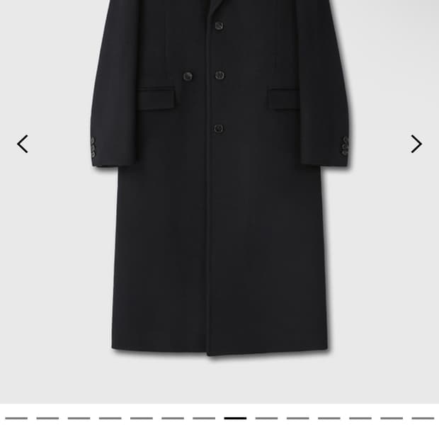 토니웩 캐시미어 싱글 코트 (블랙)