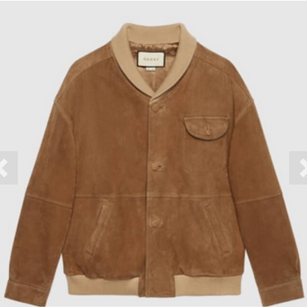 구찌 스웨이드 봄버