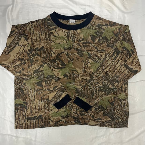 90s 빈티지 리얼트리 포켓 긴팔티셔츠