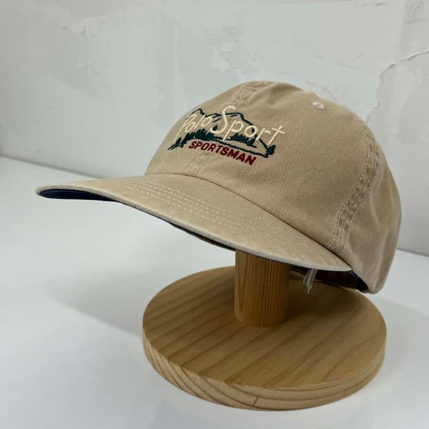 폴로 스포츠 탄베이지 마운틴 스포츠맨 볼캡 모자