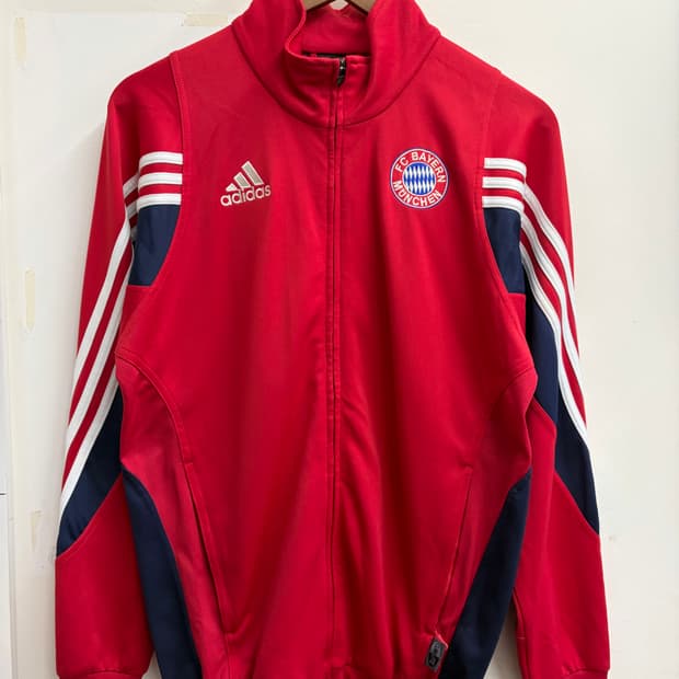 N78. 아디다스 바이에른 뮌헨 져지 트랙탑 레드