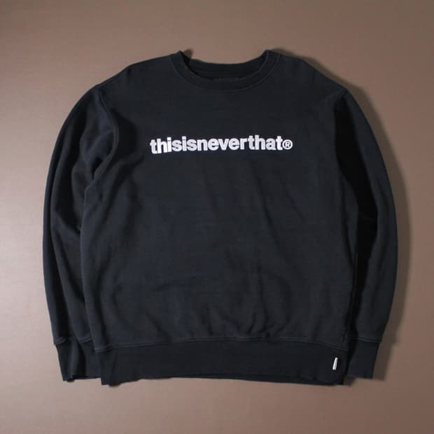 Thisisneverthat 디스이즈네버뎃 블랙 맨투맨