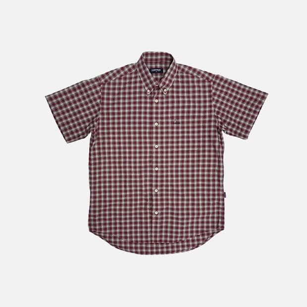 헤드 클래식 체크 반팔 셔츠