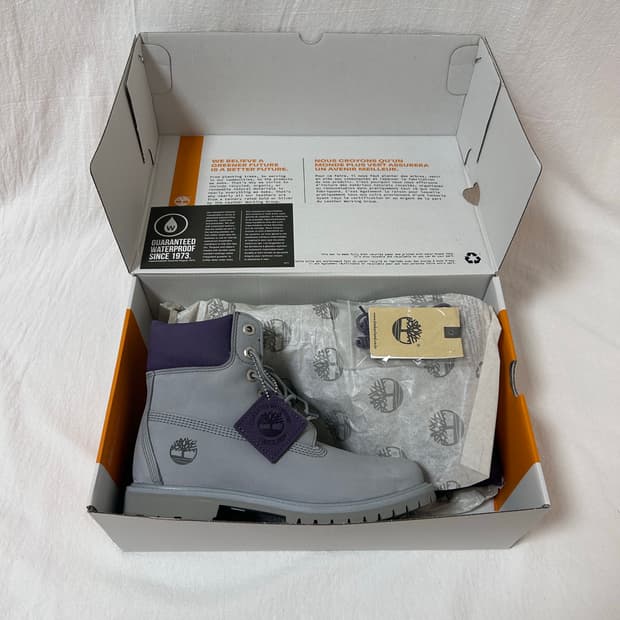 팀버랜드 프리미엄 부츠 라이트 그레이 240mm