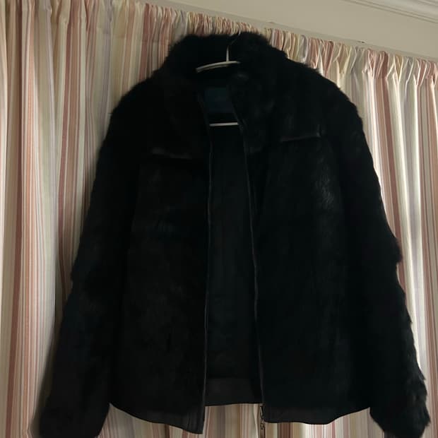 토끼털 퍼자켓 퍼집업