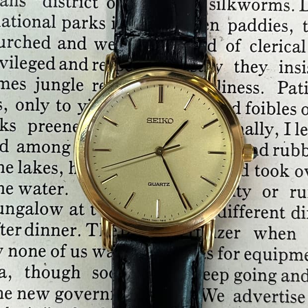SEIKO 골드 드레스 쿼츠