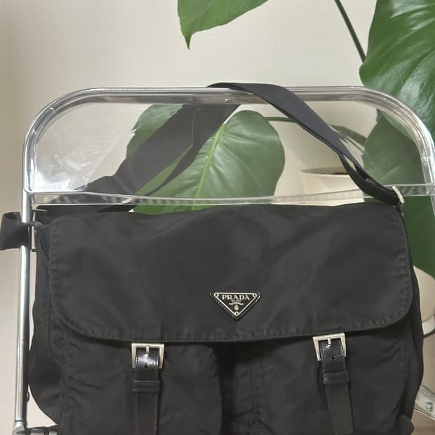 프라다 투포켓 포코노 메신저백 나일론 크로스백