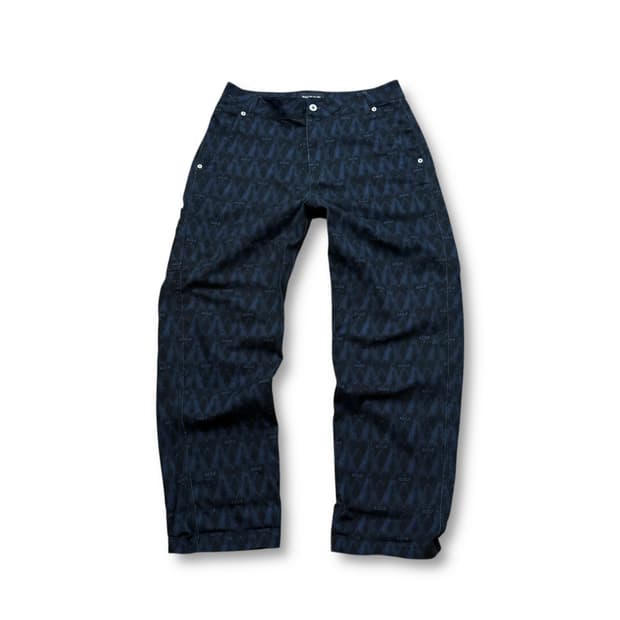 아크메드라비 모노그램 패턴 와이드 팬츠