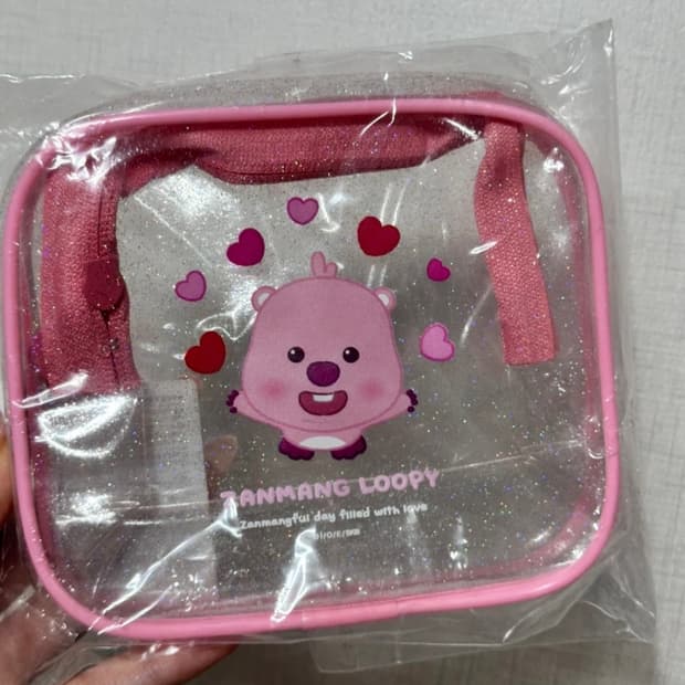 [새상품] 잔망루피 투명 파우치