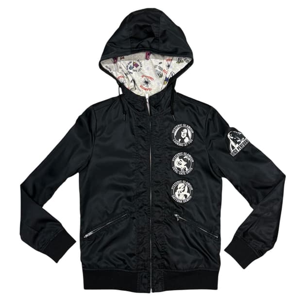 히스테릭 글래머 아카이브 히스걸 자수 패치 후드 집업 자켓