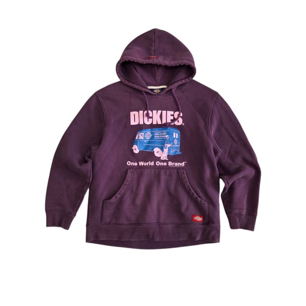 Dickies 디키즈 빈티지 퍼플 후드 티셔츠