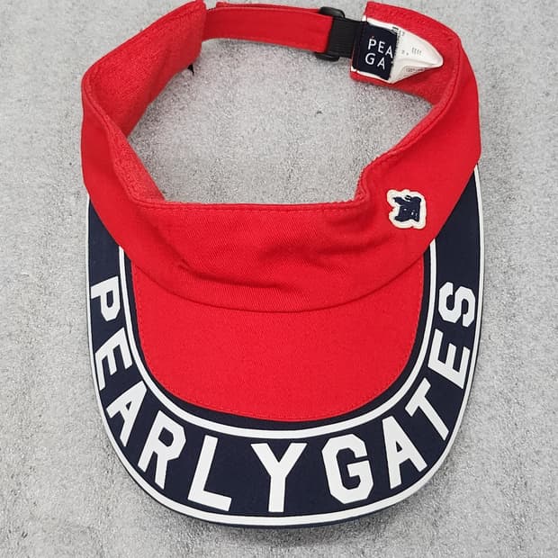 PEARLY GATES 국내정품 썬캡 레드56cm