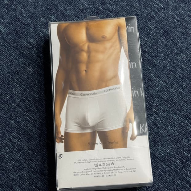 [새상품] 캘빈클라인 남성 코튼 스트레치 로우 라이즈 트렁크 
