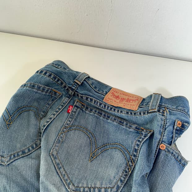 30 M 리바이스TYPE1 일자핏 워시드 데님팬츠 청바지