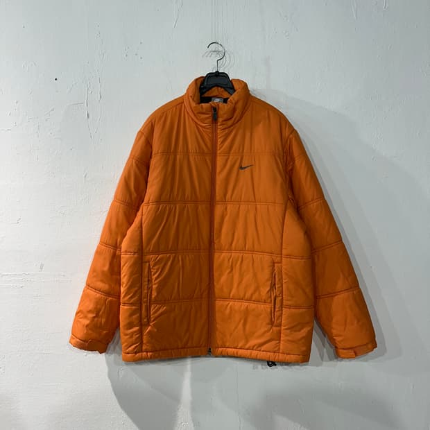 나이키 오렌지 경량패딩 XL
