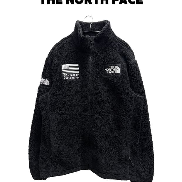 노스페이스 50주년 셰르파 뽀글이 플리스 자켓 블랙