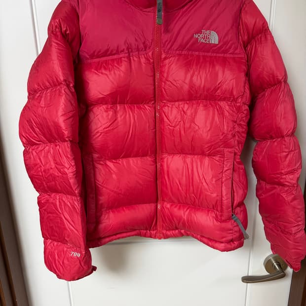노스페이스 700 패딩 레드 85