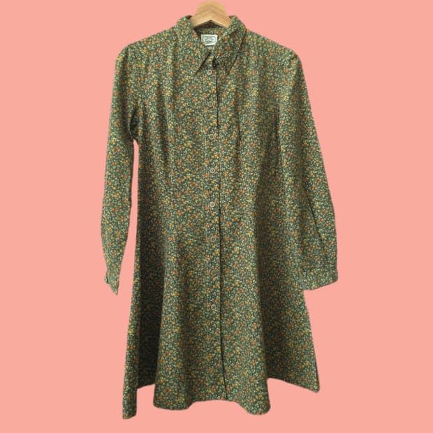 빈티지 로라애슐리 코듀로이 원피스 (UK10)