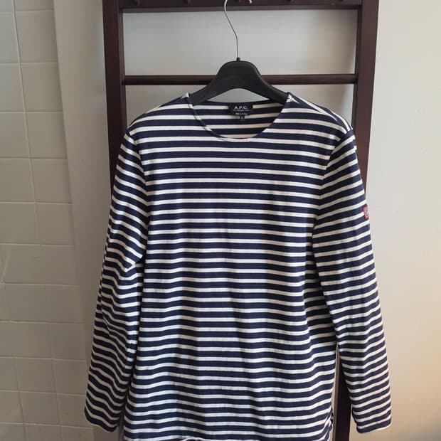 A.P.C. 아페쎄 스트라이프 긴팔 티셔츠