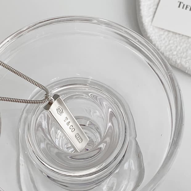 티파니 실버바 펜던트 실버 목걸이 NO.111