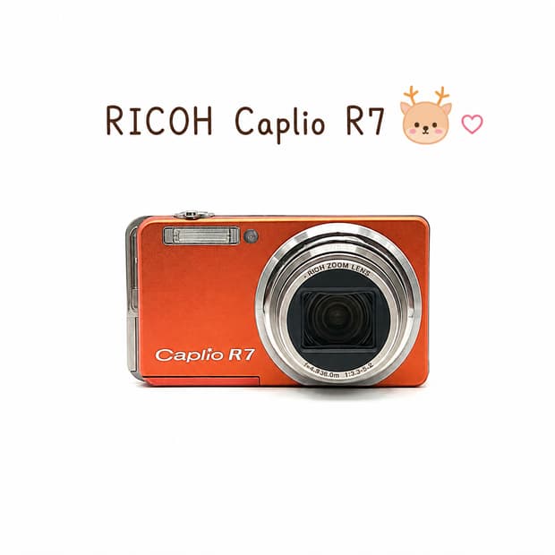 한글지원✨️리코 Caplio R7 오렌지 🍊