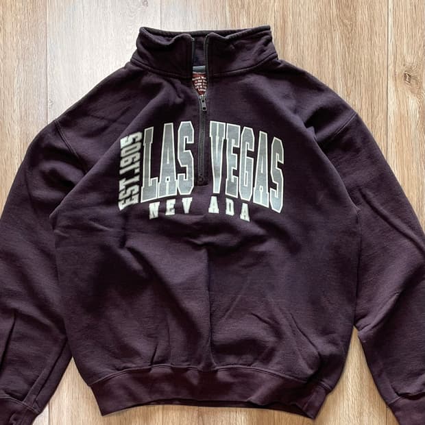 택포) 90s Made USA 빈티지 하프집 쿼터집 스웻셔츠 맨투맨