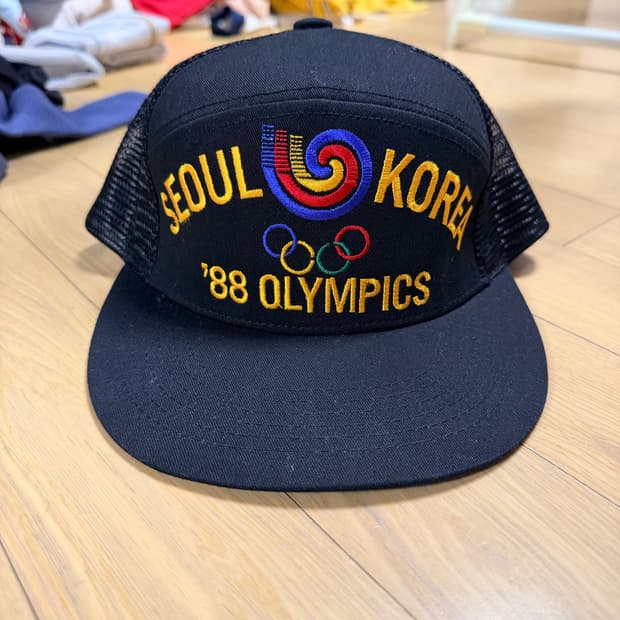 88 서울 올림픽 로고 자수 메쉬캡