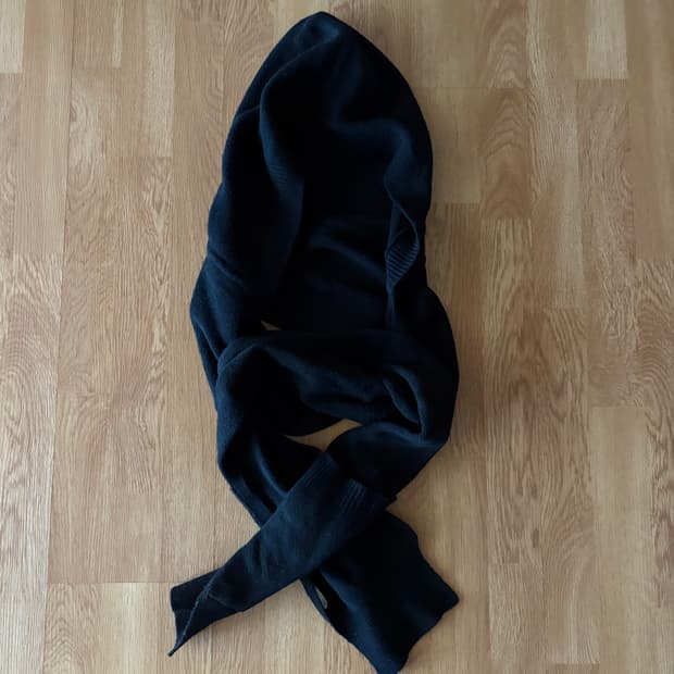 [OS] 빈티지 니트 후드 스카프