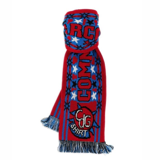 꼼데가르송 25fw 자카드 프린지 머플러