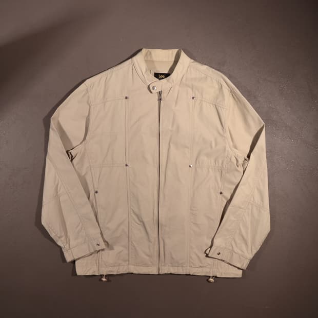 리 나일론 집업 라이더 자켓