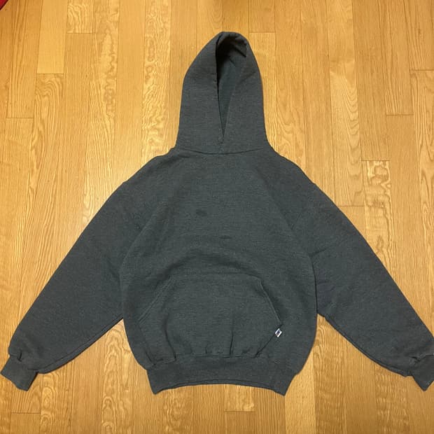 [M] 90s 빈티지 러셀 후드 챠콜 그레이